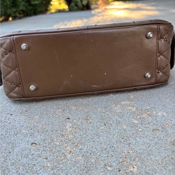 Brighton Elegant Brown Quilted Women's Bag - Picture 5 of 8